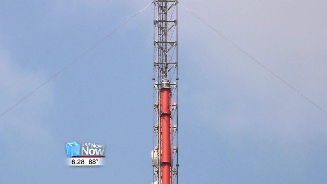 New antenna installed at Hometown Stations new transmitter site.jpg